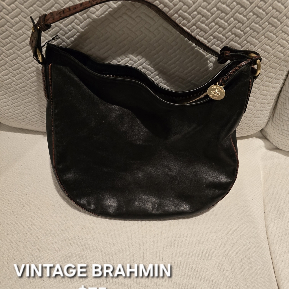 Brahmin Classic Black Shoulder Bag